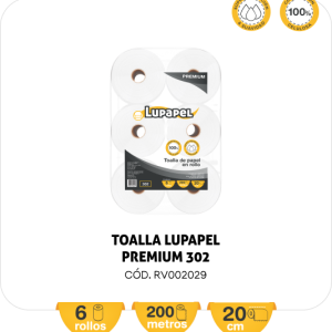 Toalla en rollo LUPAPEL PREMIUN 302